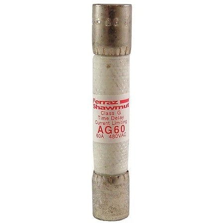 Mersen Ag60 Ul Class Fuse, G Class, Ag Series, Time-Delay, 60A, 480V Ac,