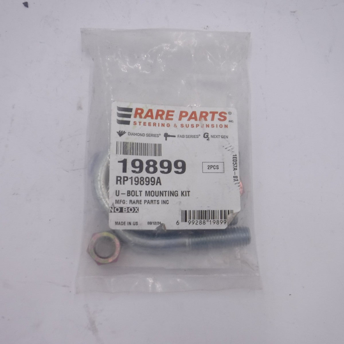 Rare Parts Control Arm Bolts 19899 Fits 1968-1972 GMC C15/C1500 Pickup RWD