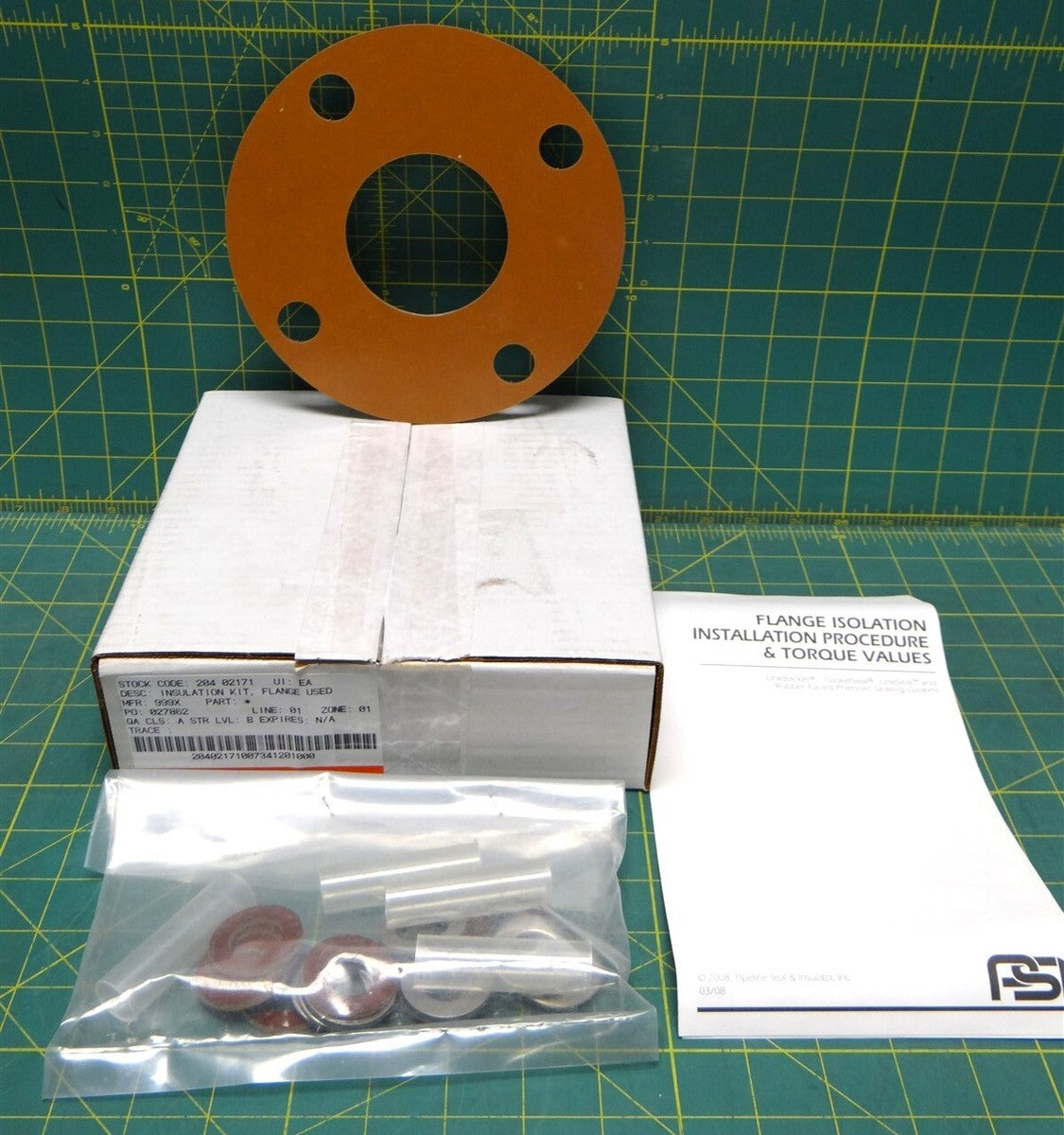 Pipeline Seal & Insulator, Inc. Insulation Flange Kit 3-150 PSI Size 3