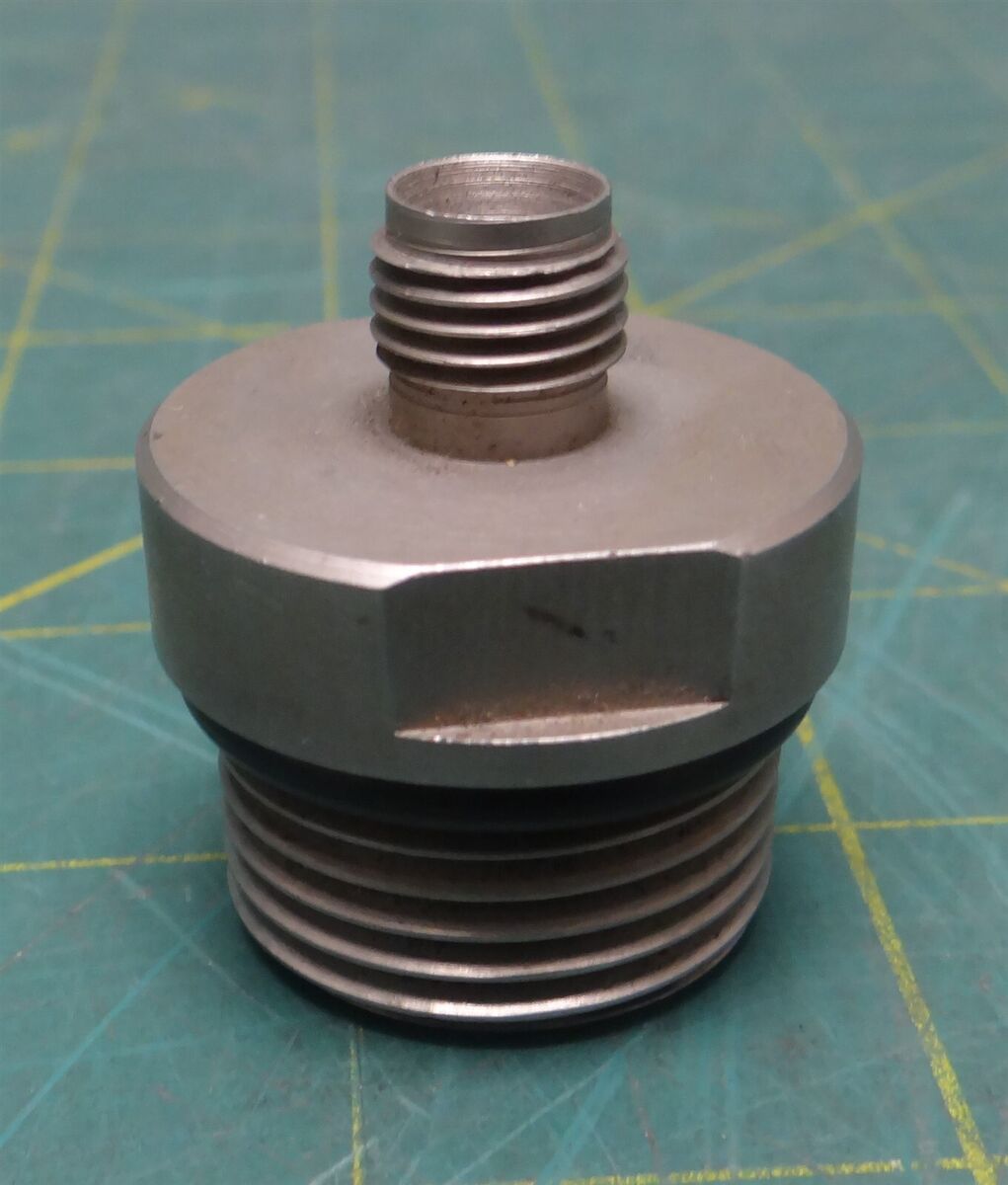 1" Male SAE X 3/8" Male SAE Straight Pipe Fitting Adapter Stainless Steel 
