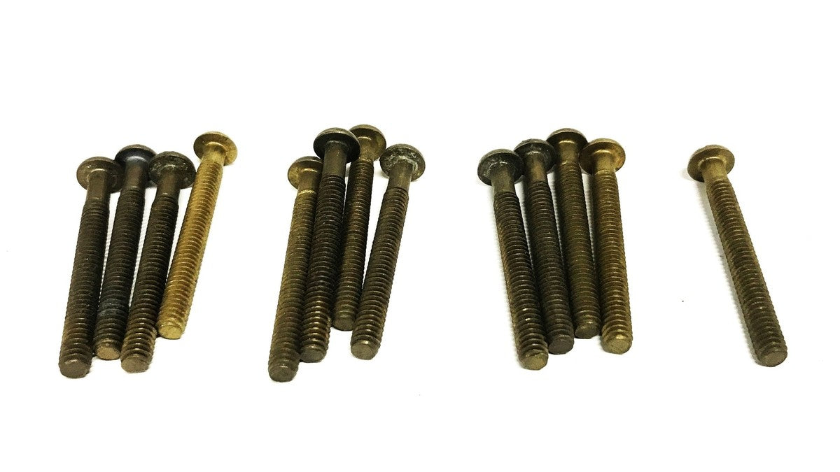 Unbranded 1/4-20 x 2-1/4 inch Round Head Slotted Machine Screw [Lot of 13] NOS