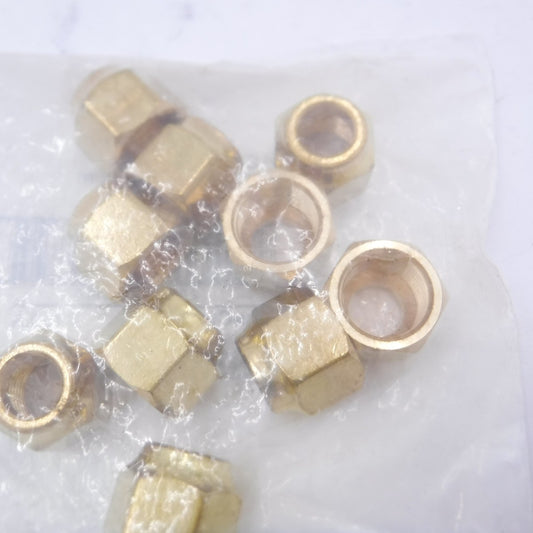 10 Pack Brasscraft Short Flare Nut 1/2" Tube Brass 141S-8