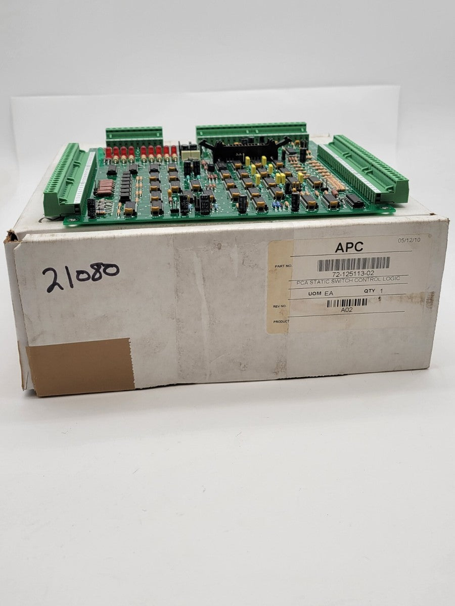 APC American Power Conversion 72-125113-02 PCA Static Switch Control L ...
