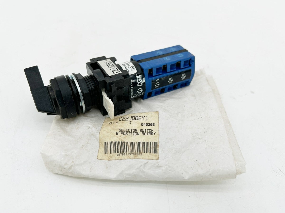 New Kraus and Naimer E22JDB6Y1 Selector Switch 6 Position Rotary 440V