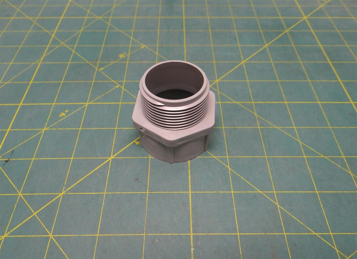 (1) 1-1/4" Gray PVC Male Terminal Adapter Fitting - Royal Brand RTA25