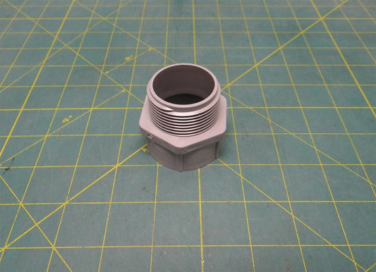 (1) 1-1/4" Gray PVC Male Terminal Adapter Fitting - Royal Brand RTA25