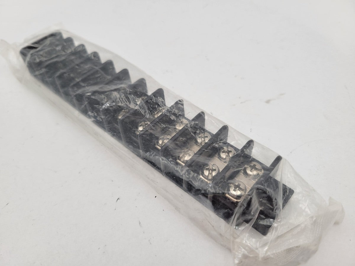 Suns TU212 UL Terminal Block 12 Position 22-12 AWG 20 Amp 300 Volt Black