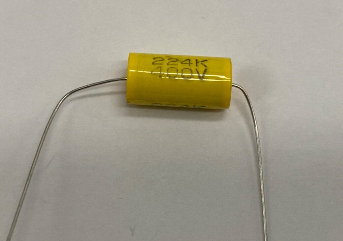 metalized film capacitor axial lead 0.22uf/400v, 224K400V
