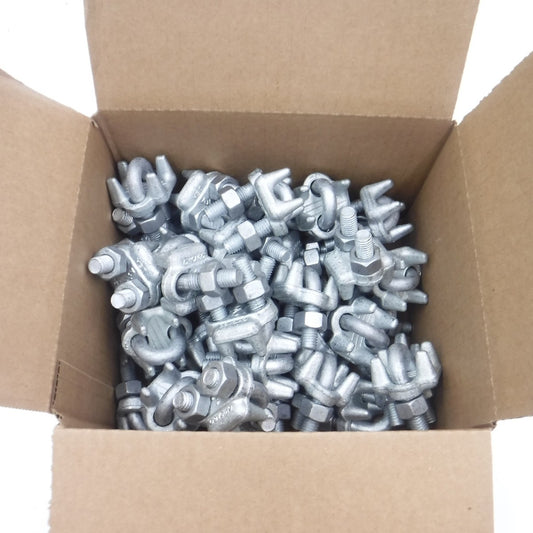 43 Pack Chicago 1/2" Malleable Rope Clips 23190 9 7/16"-14 x 1-1/8" Thread