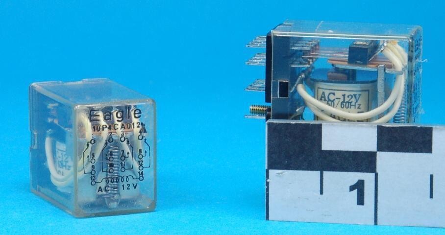 Eagle Signal Controls Danaher - 10P4CA012 - AC Power Relay 4PDT 12VAC 5A New
