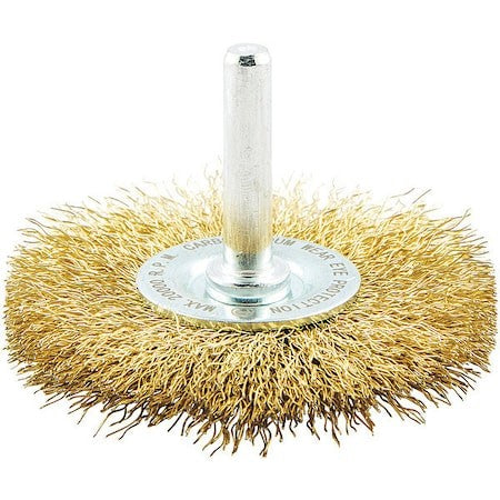 Zoro Select 66254442999 Wire Wheel Brush,0.008" Dia. Wire
