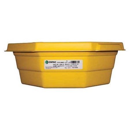 Enpac 8200-Ye Spill Tray Absorbs 7.5 Gal. ,Yellow