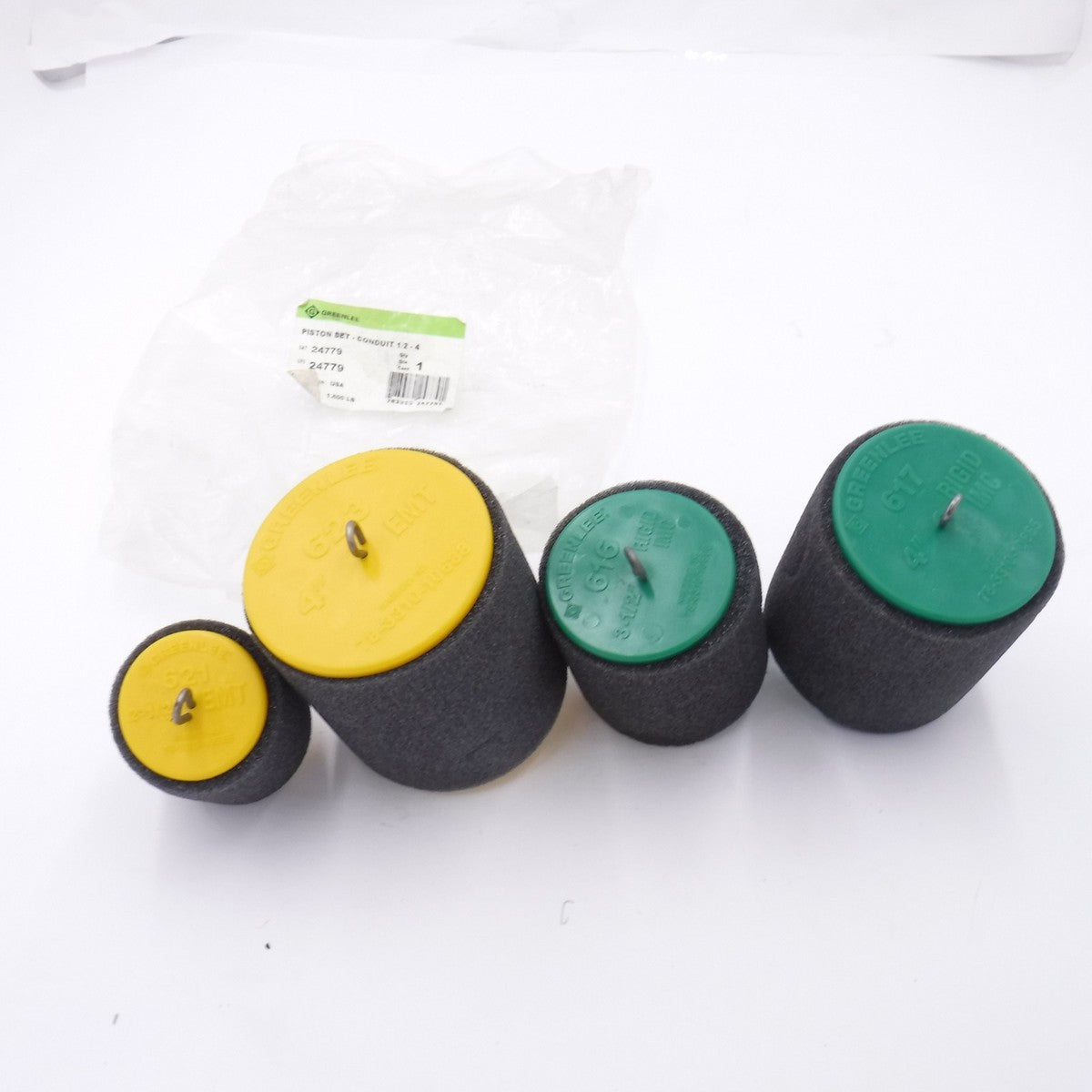 SEE DESC Greenlee 24779 INCOMPLETE Piston Set-Conduit 4" 617 4" 623 2.5" 621 3.5