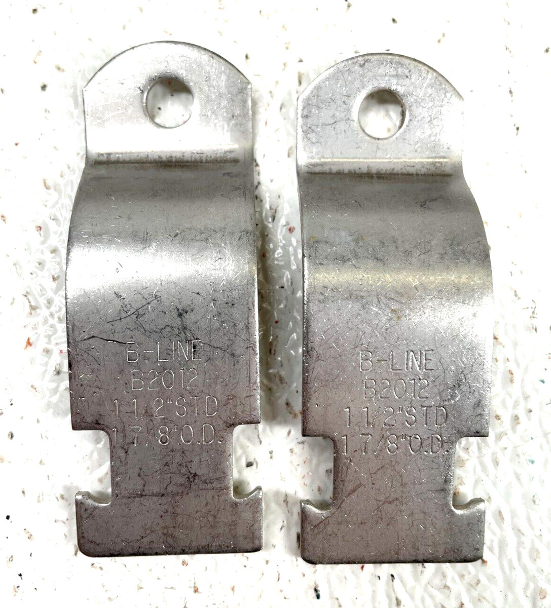 (4 Sets) BLINE B2012 1-1/2" (1.875 OD) Stainless Steel Pipe Straps *Strap Only*