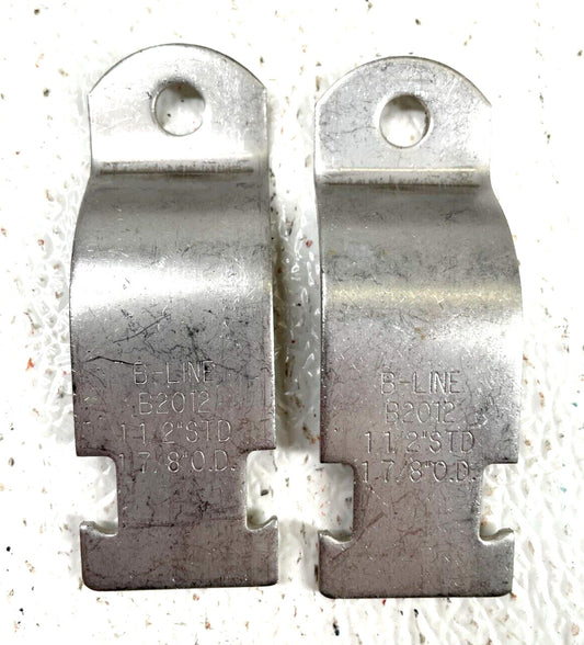 (4 Sets) BLINE B2012 1-1/2" (1.875 OD) Stainless Steel Pipe Straps *Strap Only*