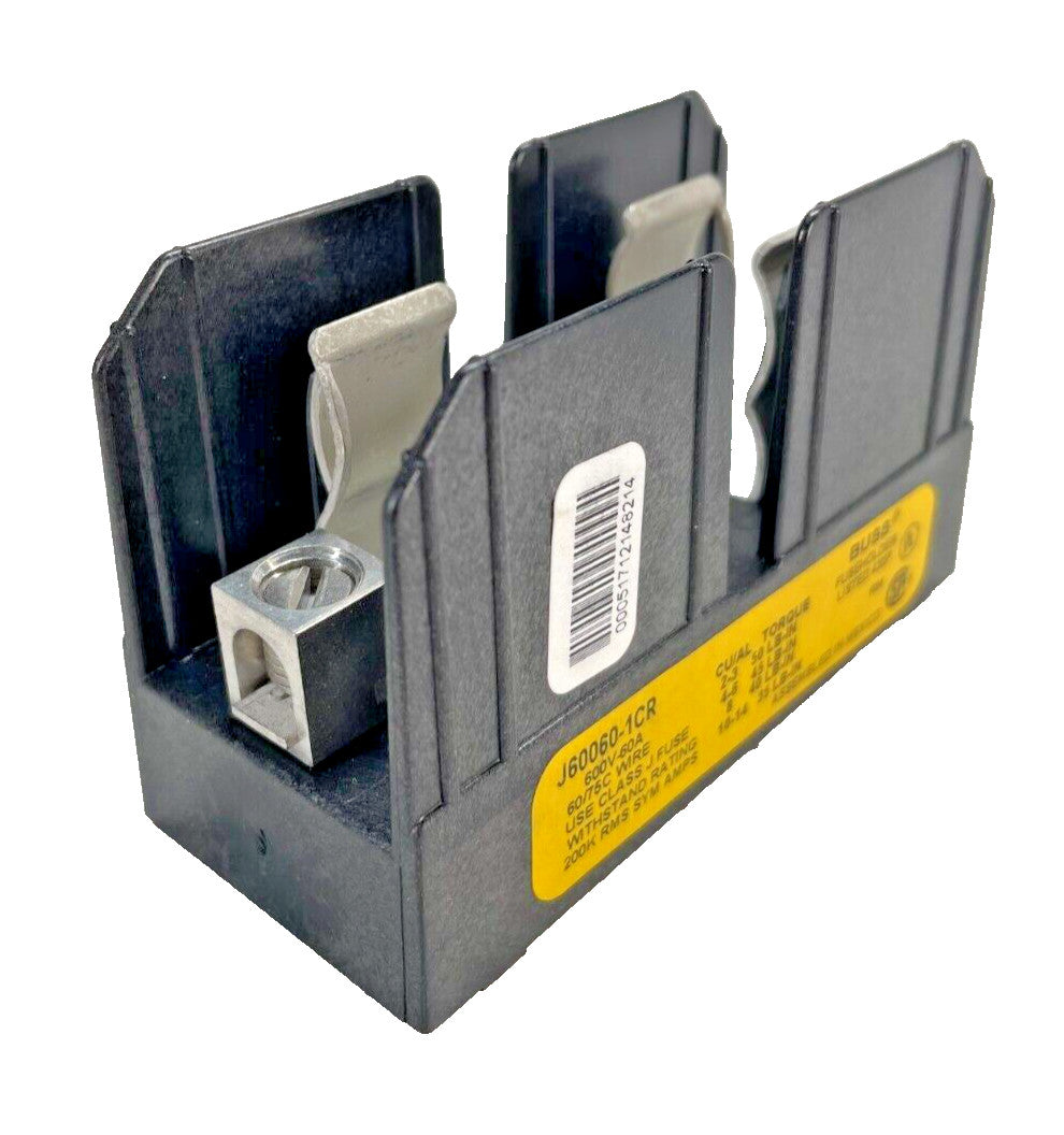 BUSS J60060-1CR Fuse Holder 600V, 60A, Panel Mount, Class J, 1 Pole, Series J600