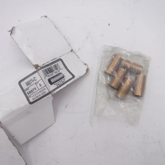 5 Pack Hillman 3/8" x 1/2" x 1" Bronze Bearings 58079