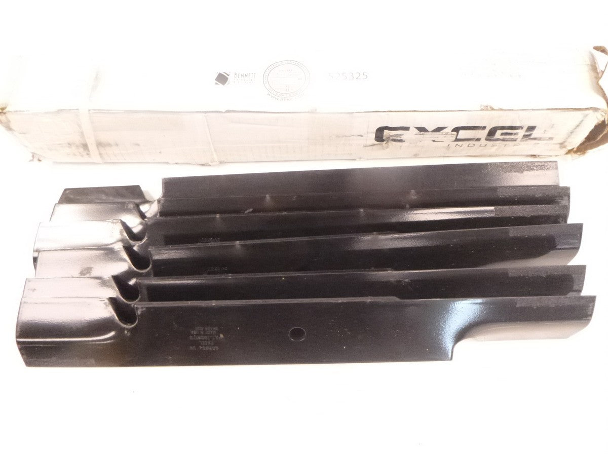 6 Pack OEM Hustler 602864X F22.5" Notched Blades for 927798 927814 927855