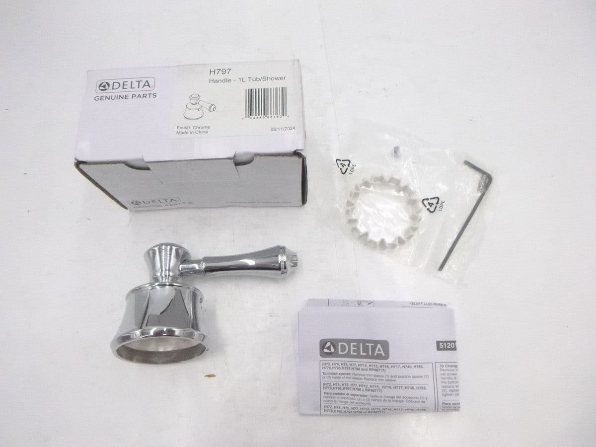 Delta 14 Series Tub/Shower Faucet H797 Floor Mount Chrome Finish