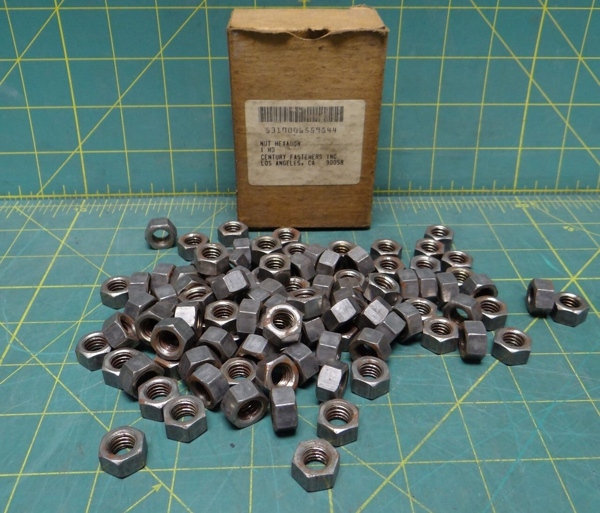 100 Piece Century Fasteners Plain Hex Nut 3/8"-16 NSN: 5310-00-655-9544