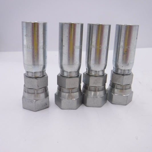 4 Pack Parker 1/4" Female Seal-Lok Straight Swivels 1JCCG-6-4