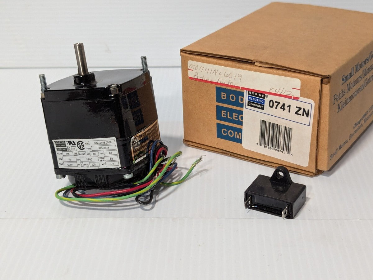 Bodine - KCI-23T4 motor, 115VAC, cont duty, 88 oz in torque, 10 RPM