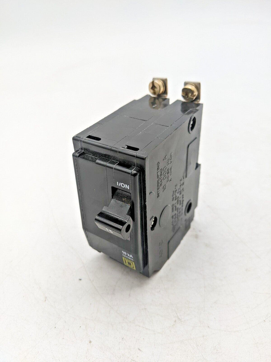 Square D QOB215 Bolt-On Circuit Breaker 15A 240V 2P 1PH 10kA QOB 15 AMP 240 Volt