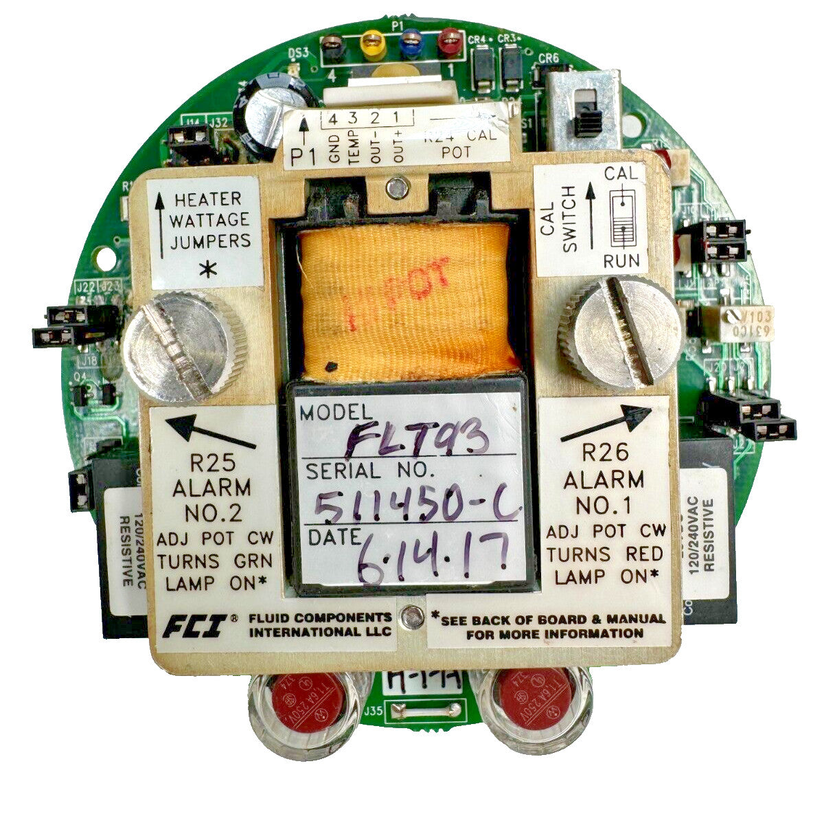 Fluid Components International FCI Model: FLT93 Circuit Board – SPMX ...