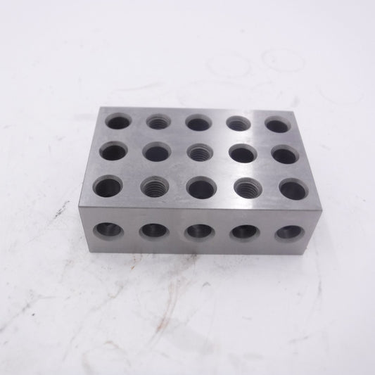 2" x 4" x 6" Hardened Steel Precision Ground Machinist Set up Block 23 Holes