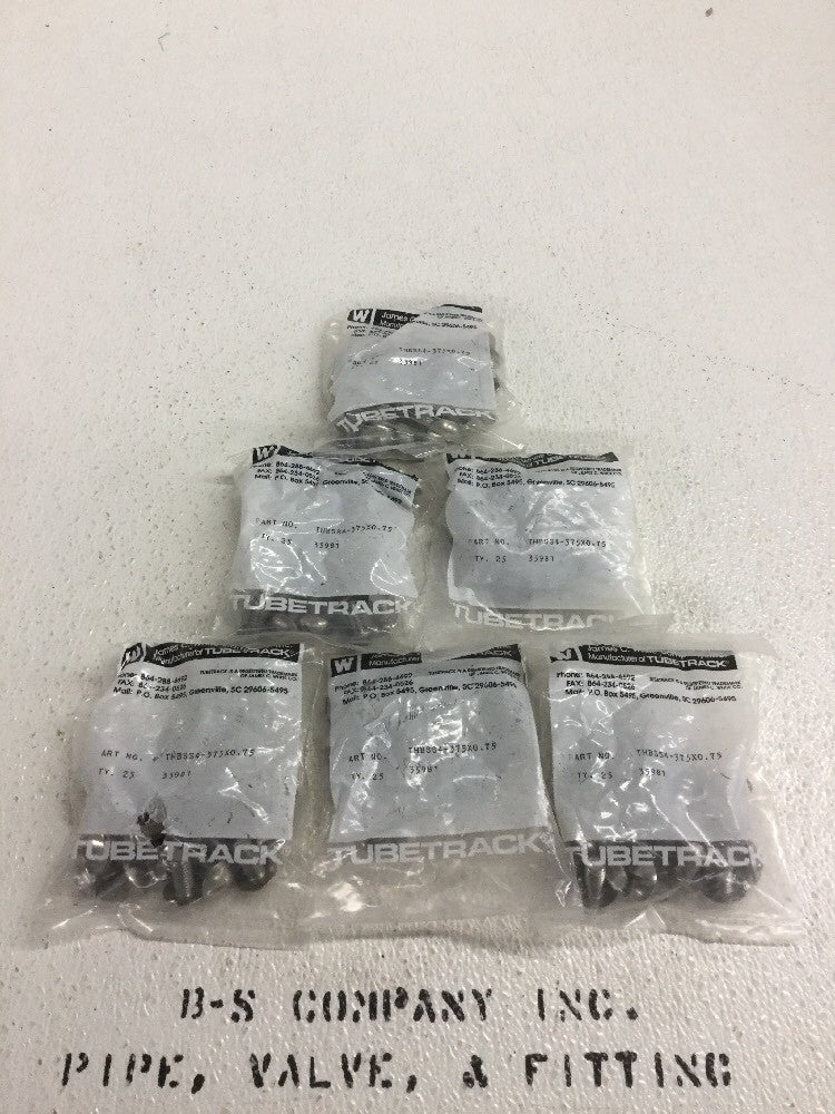 Tubetrack THBSS4-375x0.75 Tubing Bolt 3/8" X 3/4" Stainless (Bag of 25 Pcs)