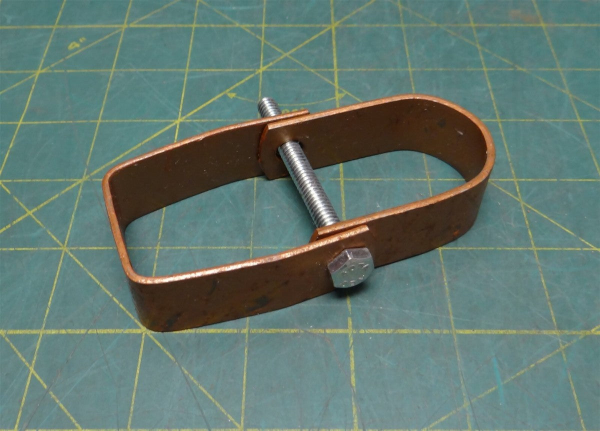 1-1/4" Enamel Plated Steel Clevis Hanger, 4" Length, 2-3/4" Width, 7/8" Height