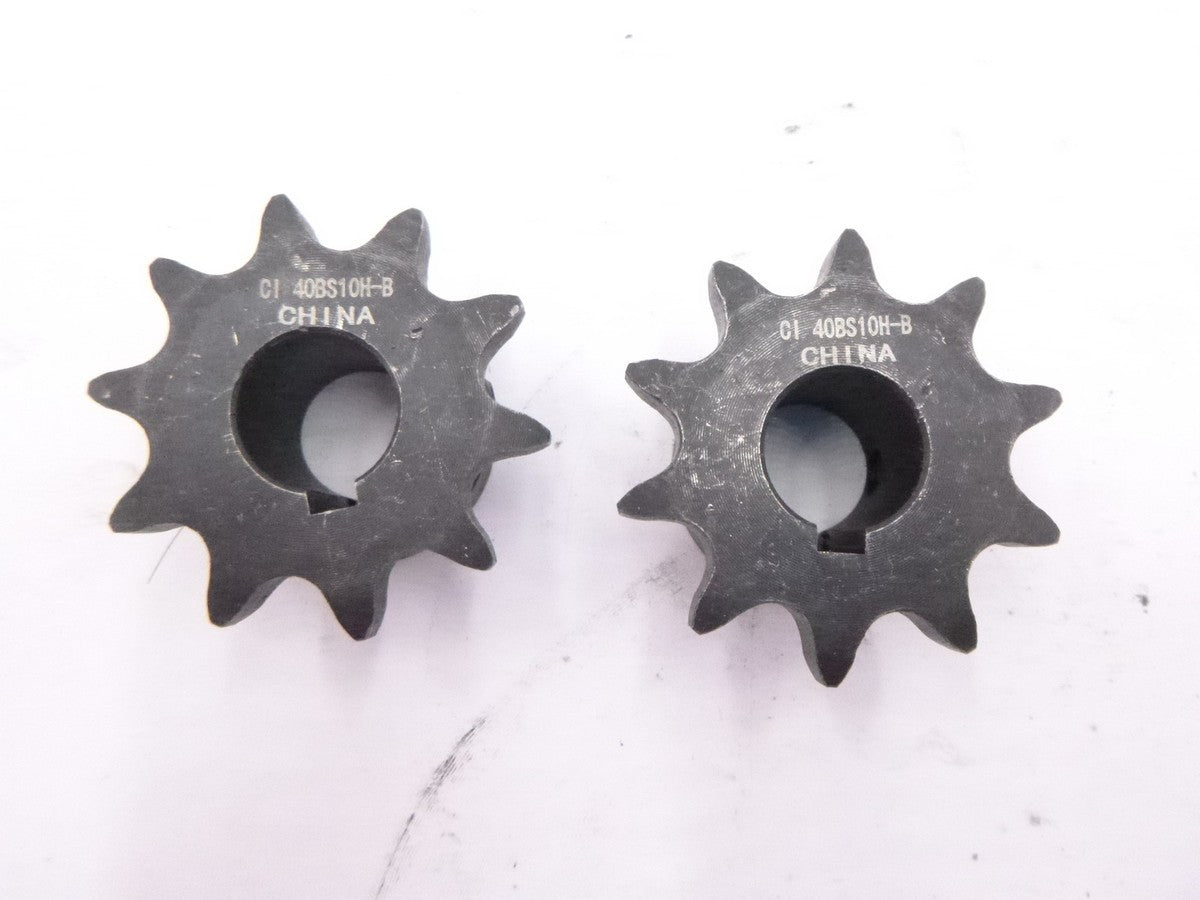 2 Pack Nitro Chain 40BS10H-B 5/8" Finished Bore Roller Chain Sprocket 10 Tooth