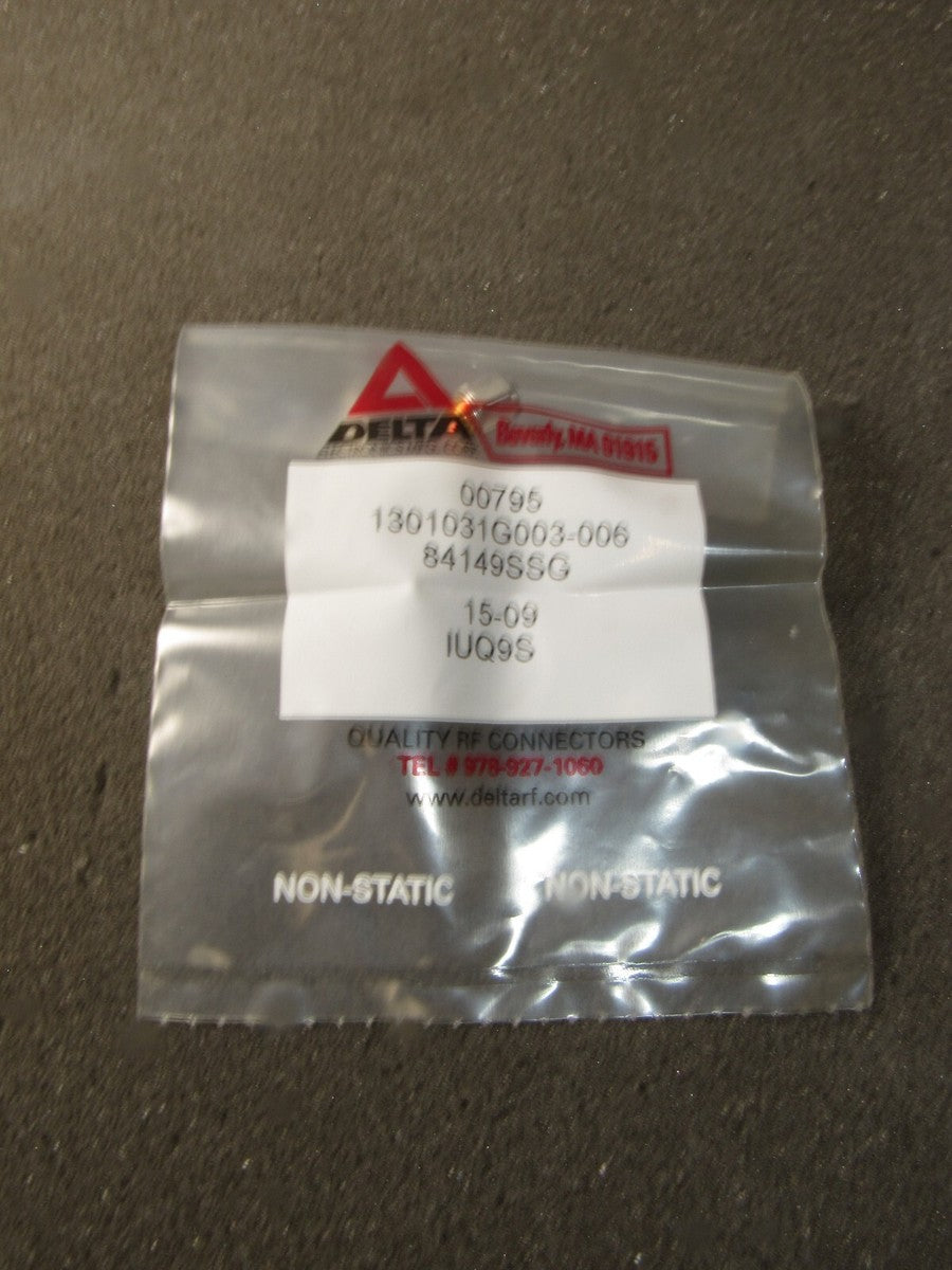 Delta 1301031G003-006 SMA Straight Direct Solder Male For Semi-rigid Cable