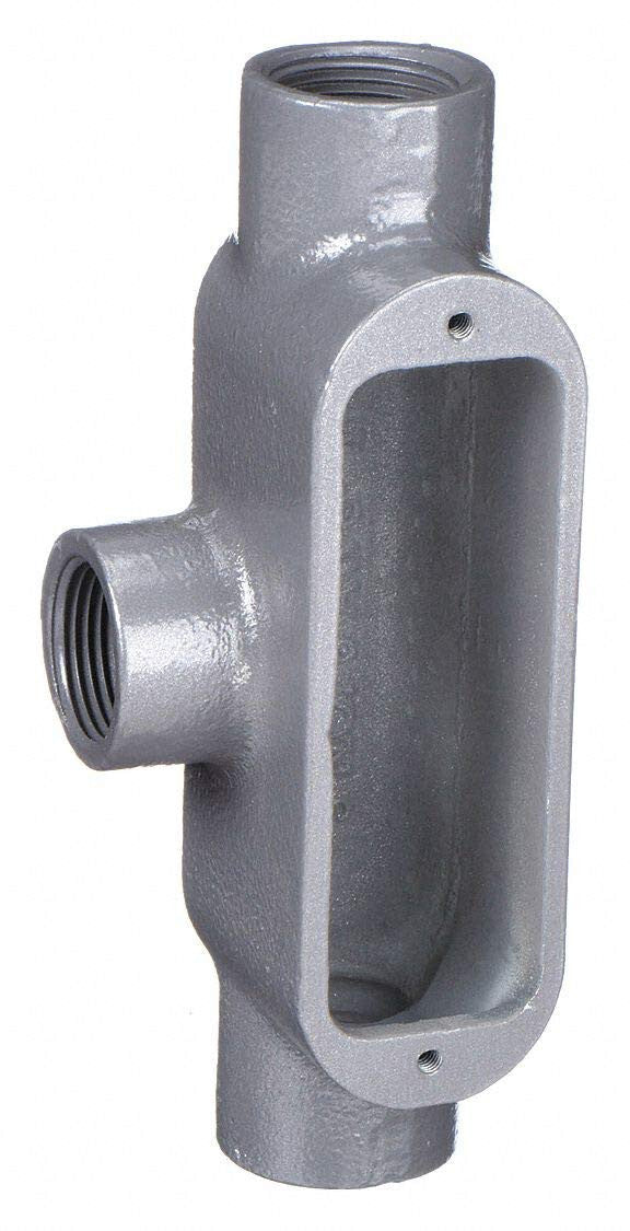 TOPAZ T2 OR EQUAL ALUMINUM 3/4 INCH T CONDULET LOT OF 5