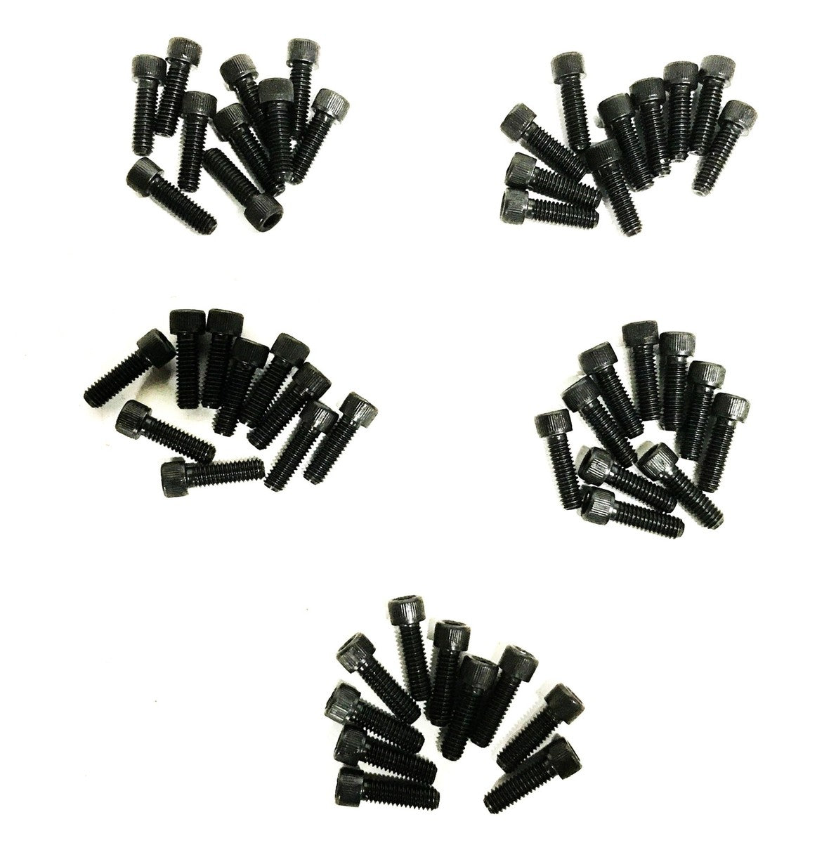Unbranded 5/16-18 x 1 inch Black Oxide Socket Hex Bolts [Lot of 50] NOS