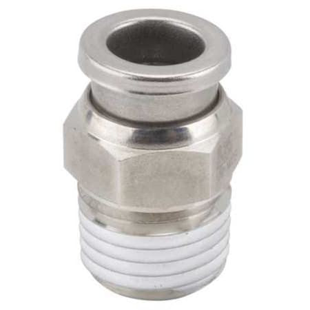 Smc Kqg2h07-N02s 1/4" Tube X Mnpt Ss Male Adapter