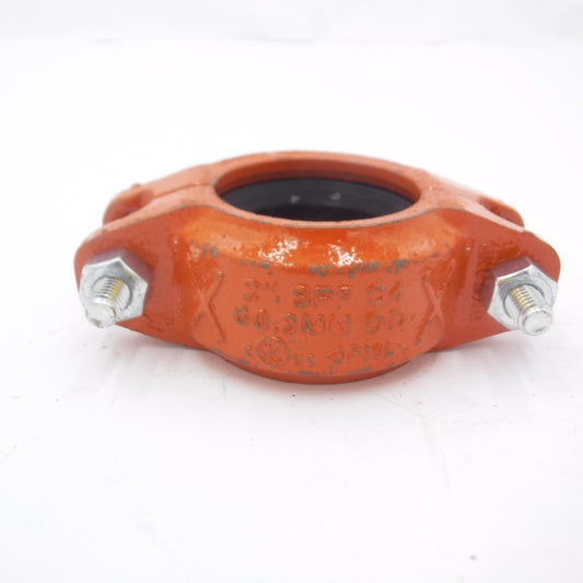 2" SPF C4, 60.3mm Grooved Pipe Coupling Violet Stripe Gasket Orange