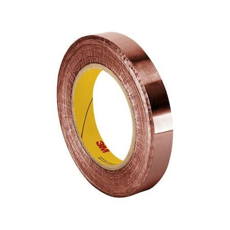 3M 1181 Shielding Foil Tape,1 In. X 6 Yd.,Copper