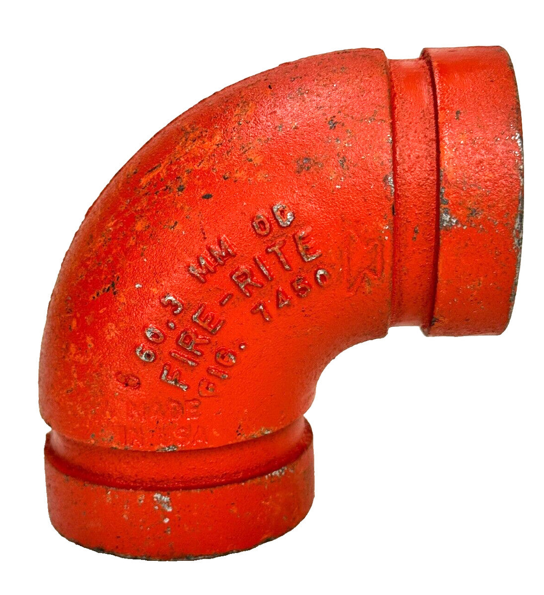 Gruvlok Fire-Rite Style 7450 2" 90-Degree Elbow Grooved End Pipe Fitting