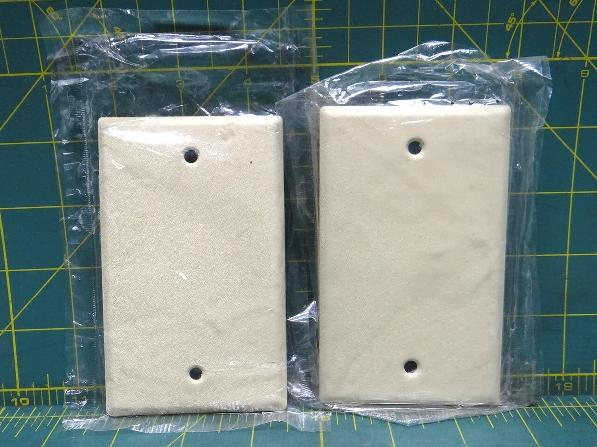 (2) MULBERRY 99151 1-GANG WRINKLED IVORY BLANK