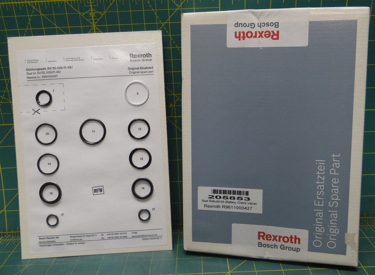 Rexroth Bosch Seal Kit SV/SL10G/P.-4X/ R961000427 Battery Check Valve Repair Kit