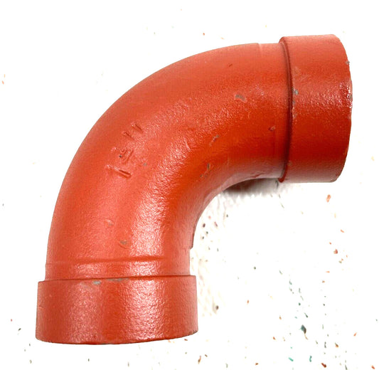 1-1/2" (1.90 OD) 90-Degree Elbow Grooved Both End Fitting for Steel Pipe Sizes