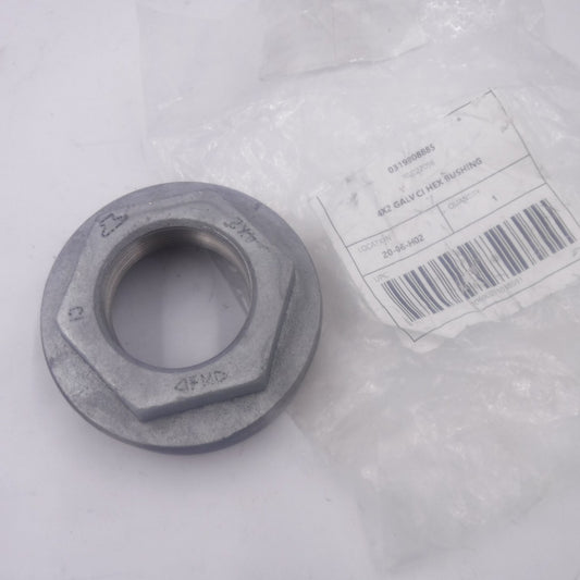 4" x 2" Anvil 0319908885 Galvanized Cast Iron Hex Head Bushing Reducer