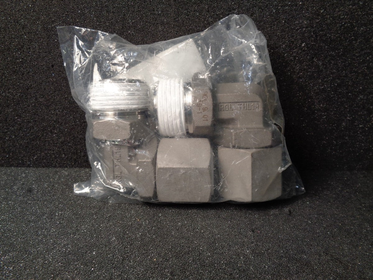 Hose Fittings Kantouch Elbow THL19-1-S 304 Stainless Steel Lot Of 2