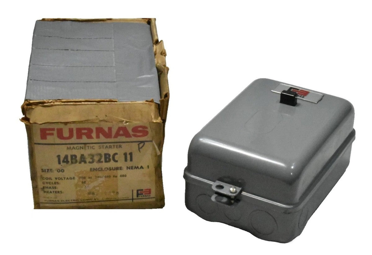 Furnas 14BA32BC11 Magnetic Starter Size 00, NEMA 1 Enclosure NOS