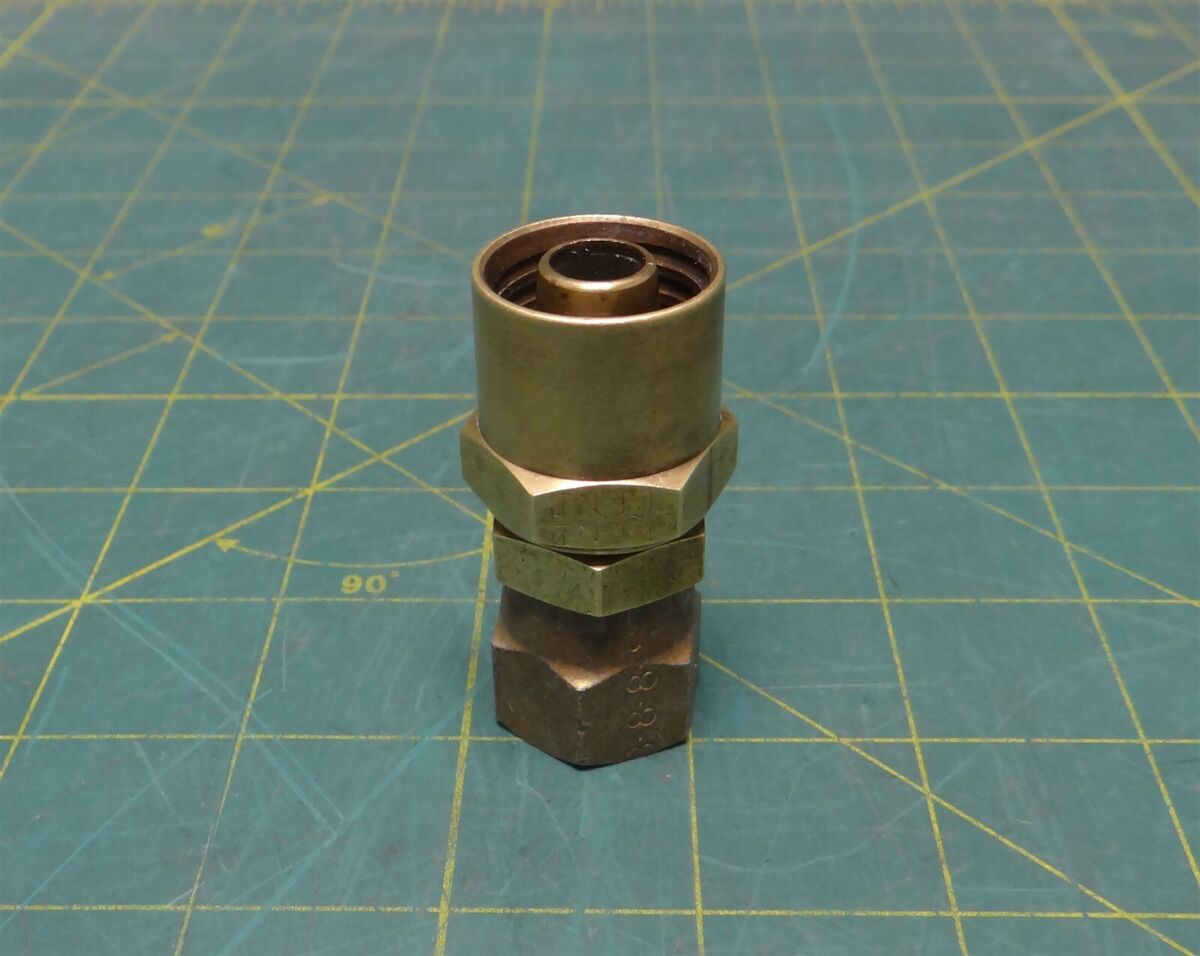 Lenz 3/4"-16 Steel SAE Swivel Inverted Flare to 1/2"OD Brass Hose Fitting