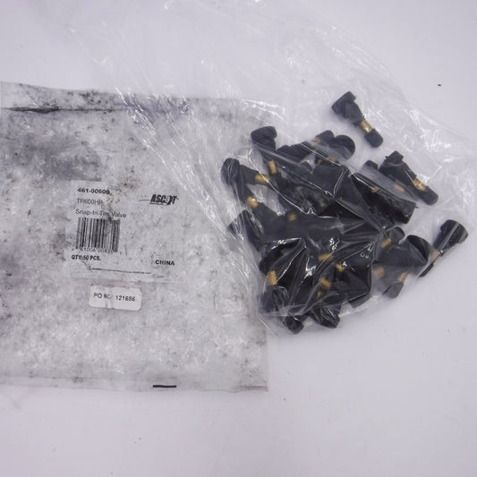 34 Pack Ascot High-Pressure Snap-In Tire Valve TR-600HP 80PSI 1-1/4" L