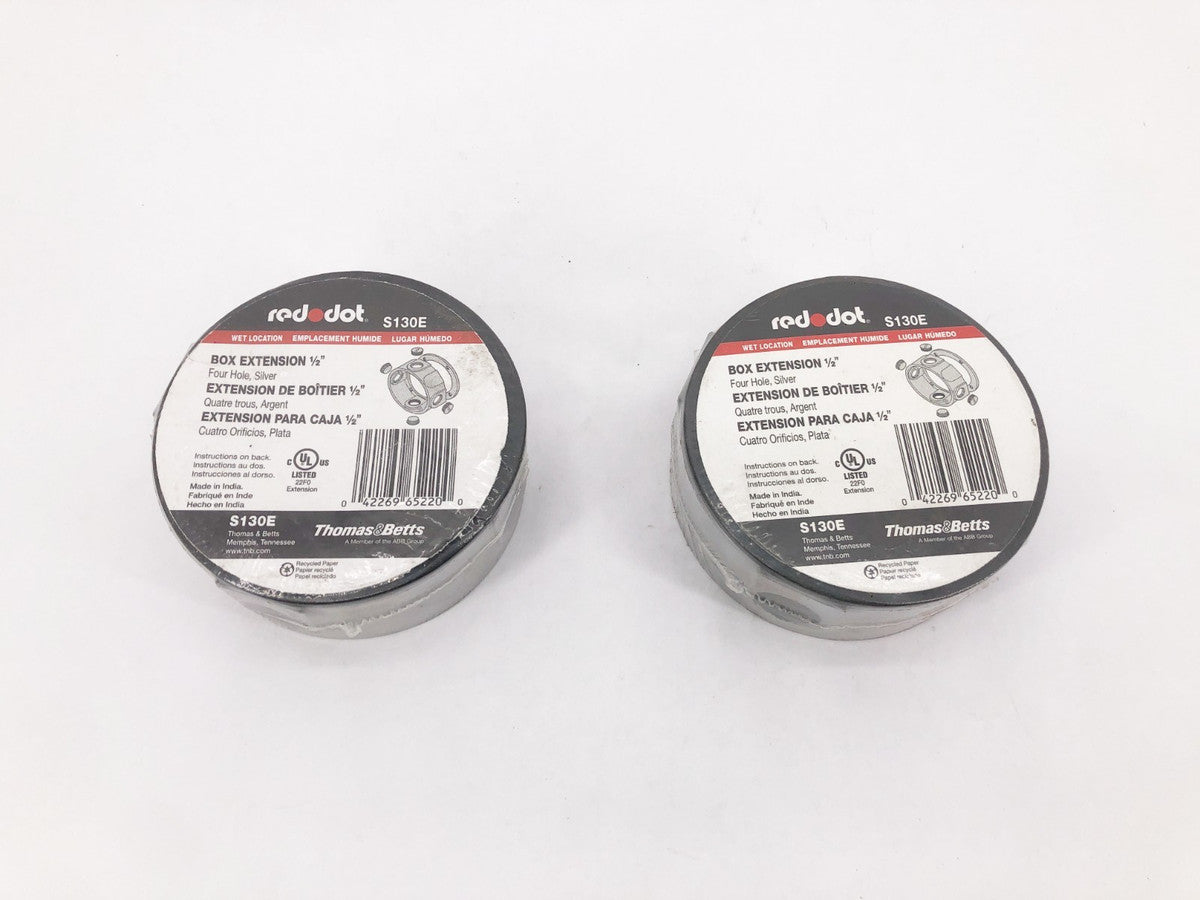 Lot of 2 New Red Dot S130E Extension Rings Weatherproof Aluminum - No Box