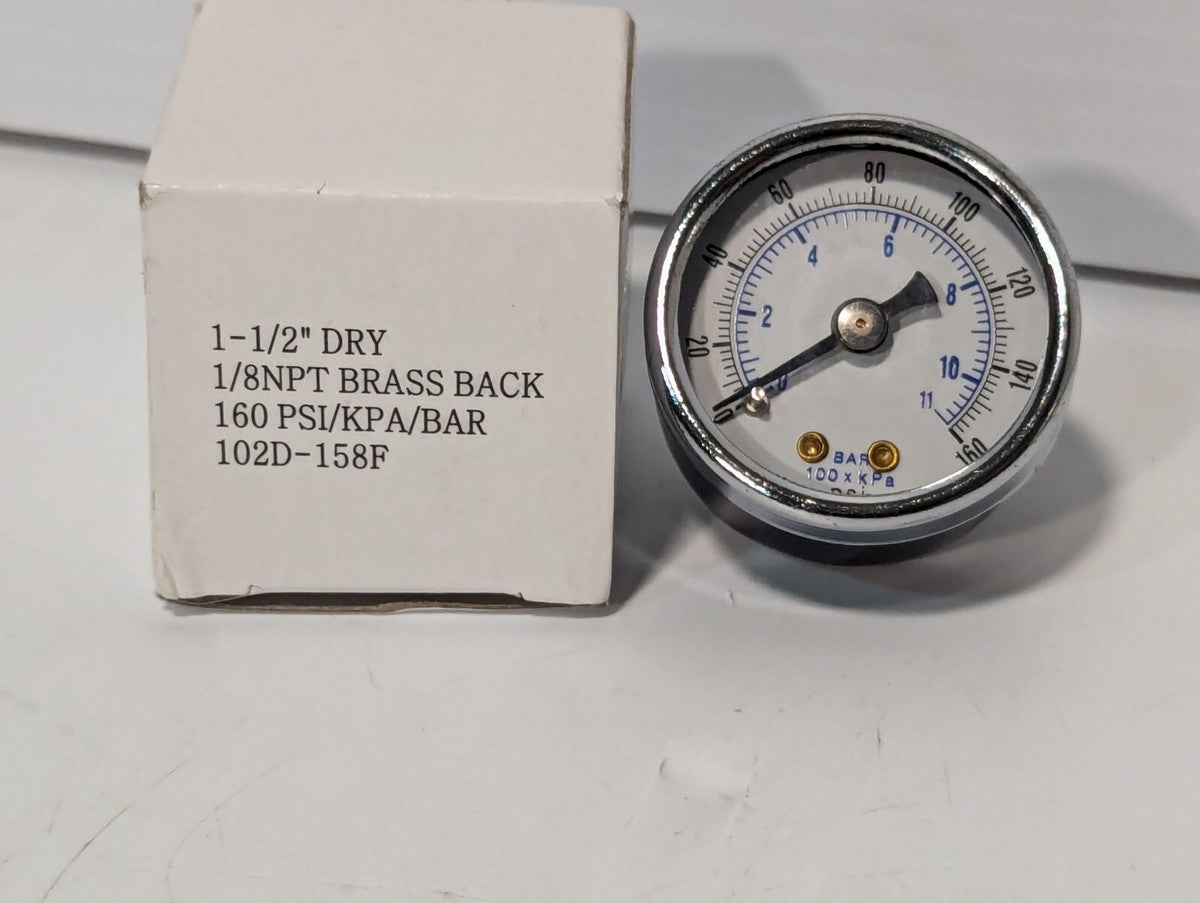 SAD1501-160 Industrial Gauge Pressure 1/8NPT 160PSI 102D-158F