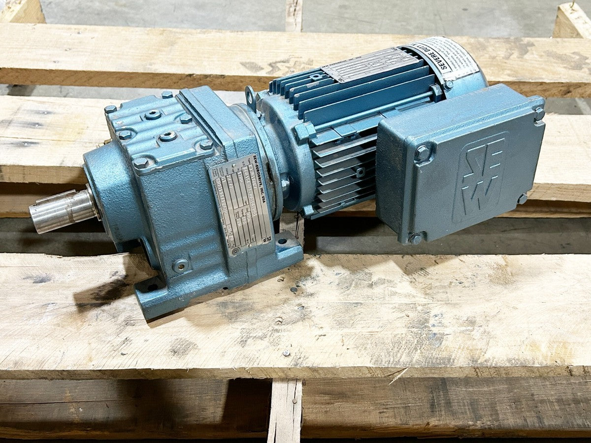 New Sew-Eurodrive R37DT80N4 / DFT80N4 Gear Motor 1HP 230/460V 70RPM Output